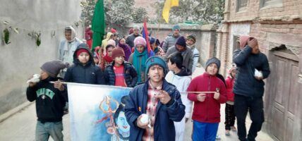 बालबालिका माधवनारायणको भजनमा रमाए