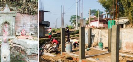 भक्तपुरको चाँगुनारायणमा रहेको पुरातात्त्विक सम्पदा झौखेलधारा मासेर संरचना निर्माण