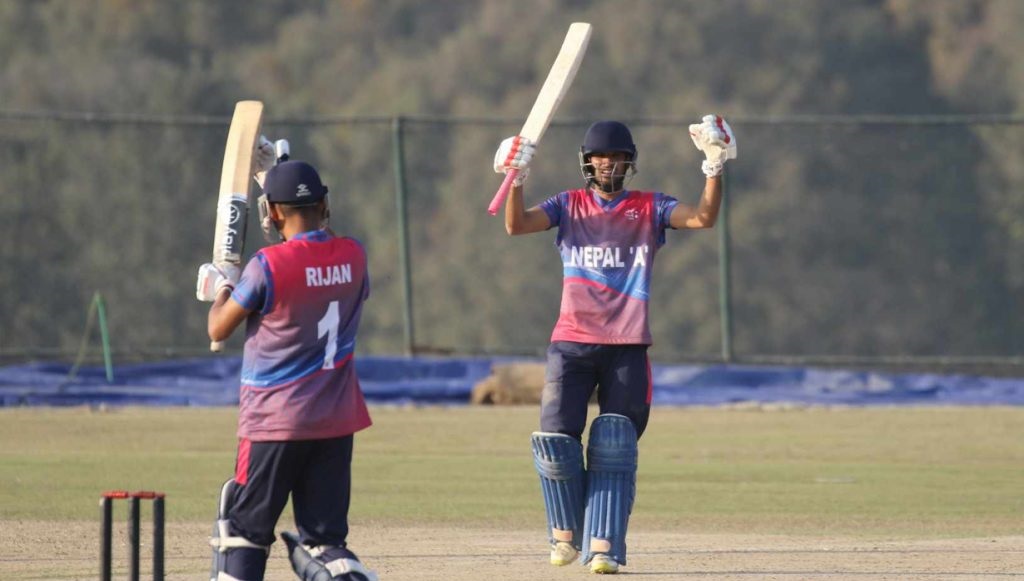 क्यानडासँगको दोस्रो एक दिवसीयमा नेपाल ए दुइ विकेटले विजयी, शृंखला १-१ को बराबरीमा